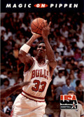 1992-93 SkyBox USA Basketball Magic on Pippen Basketball Cards #108