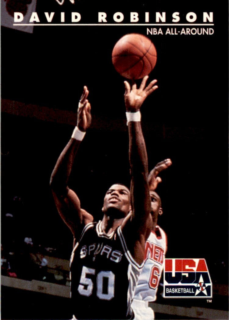 1992-93 SkyBox USA Basketball David Robinson. Basketball Cards. #81