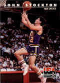 1992-93 SkyBox USA Basketball John Stockton. Basketball Cards. #82