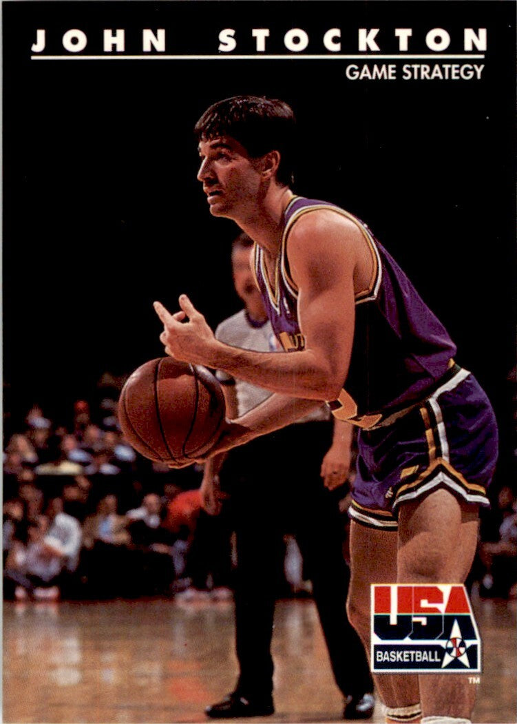 1992-93 SkyBox USA Basketball John Stockton. Basketball Cards. #84