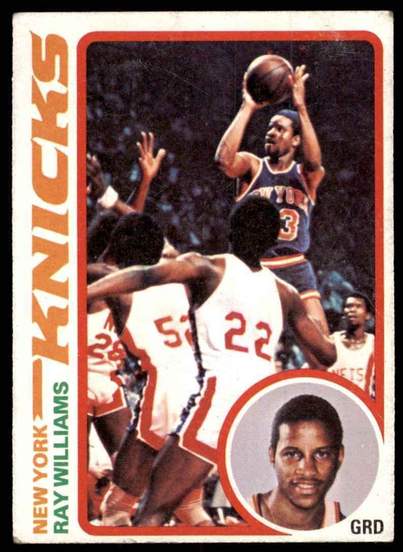 1978-79 Topps Basketball Card Ray Williams New York Knicks #129