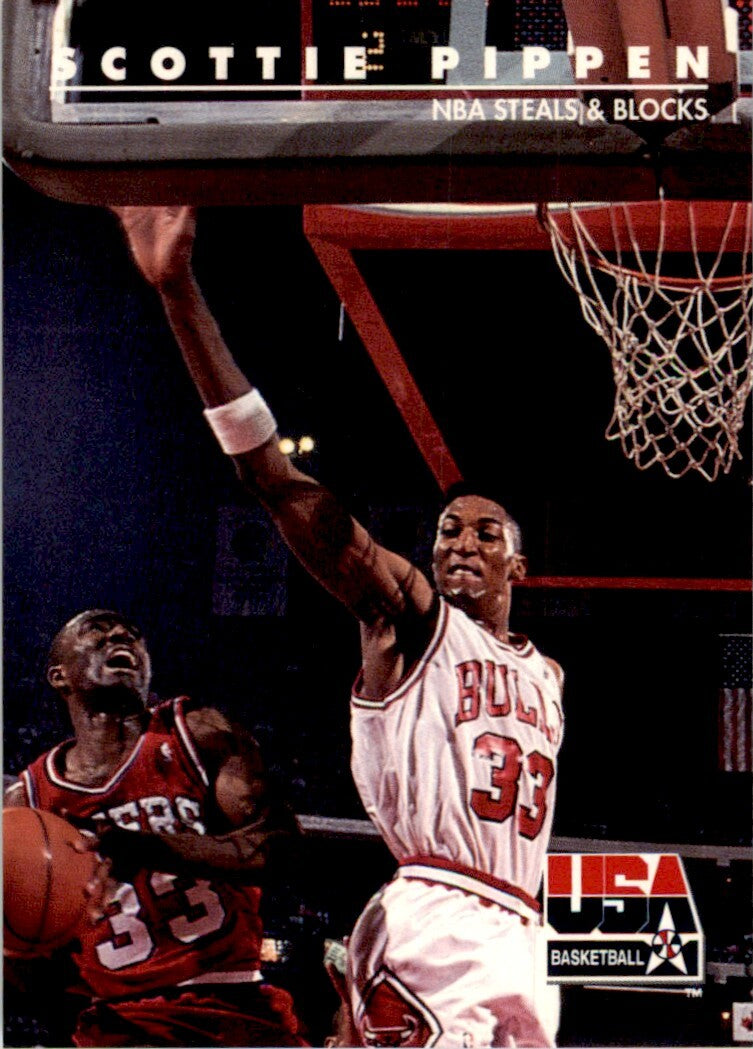 1992-93 SkyBox USA Basketball Scottie Pippen. Basketball Cards. #72