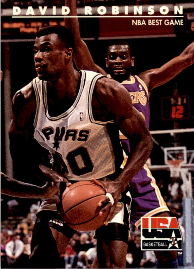1992-93 SkyBox USA Basketball David Robinson. Basketball Cards. #76