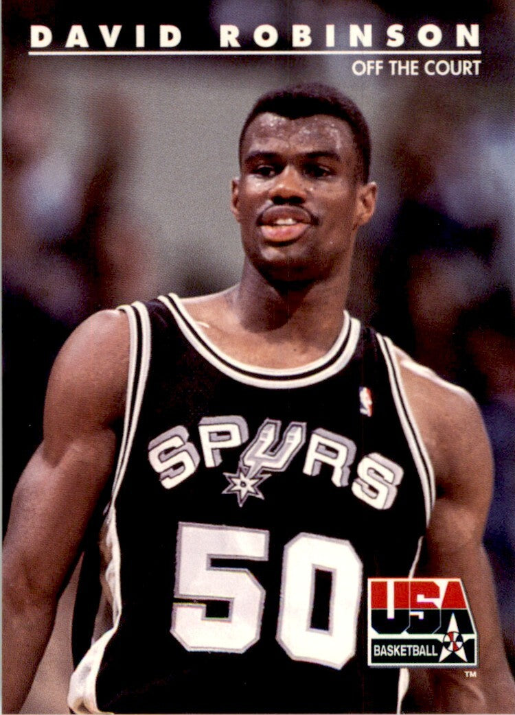 1992-93 SkyBox USA Basketball David Robinson. Basketball Cards. #77