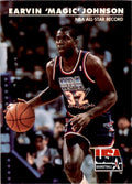 1992-93 SkyBox USA Basketball. Magic Johnson (101) Basketball Cards #34