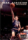1992-93 SkyBox USA Basketball. John Stockton Basketball Cards #88