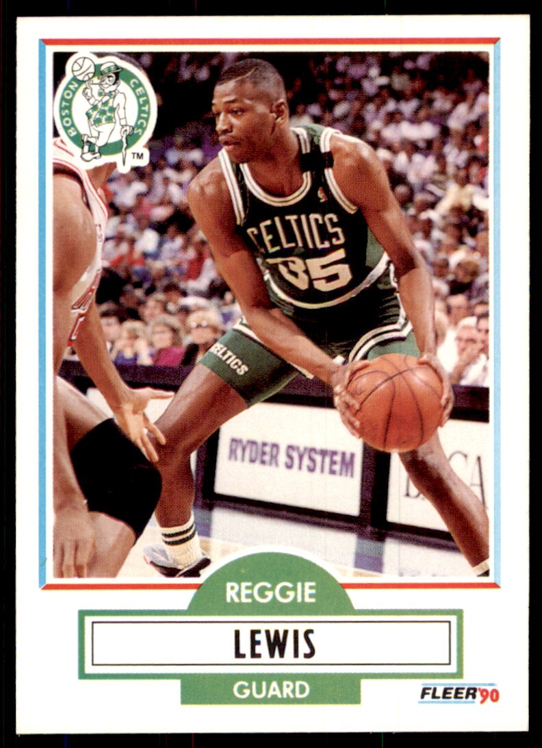 1990-91 Fleer. Reggie Lewis Basketball Cards #11