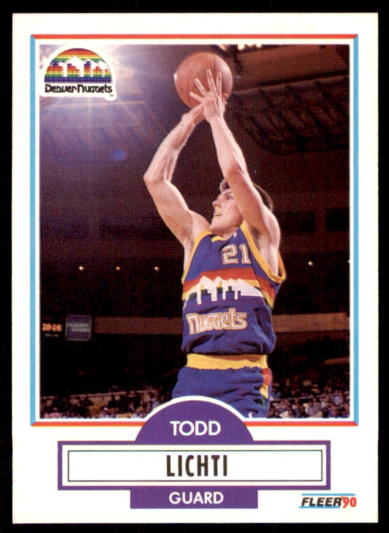 1990-91 Fleer Cards Todd Lichti Basketball Cards #51