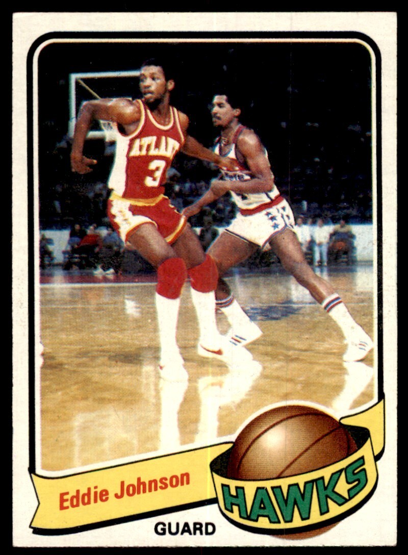 1979-80 Topps Basketball Card Eddie Johnson A Atlanta Hawks #24
