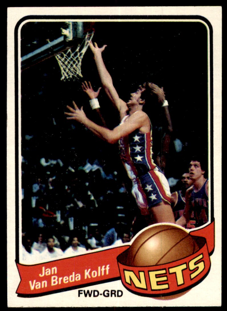 1979-80 Topps Basketball Card Jan van Breda Kolff New Jersey Nets #123