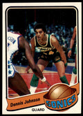 1979-80 Topps Basketball Card Dennis Johnson F Seattle SuperSonics #6