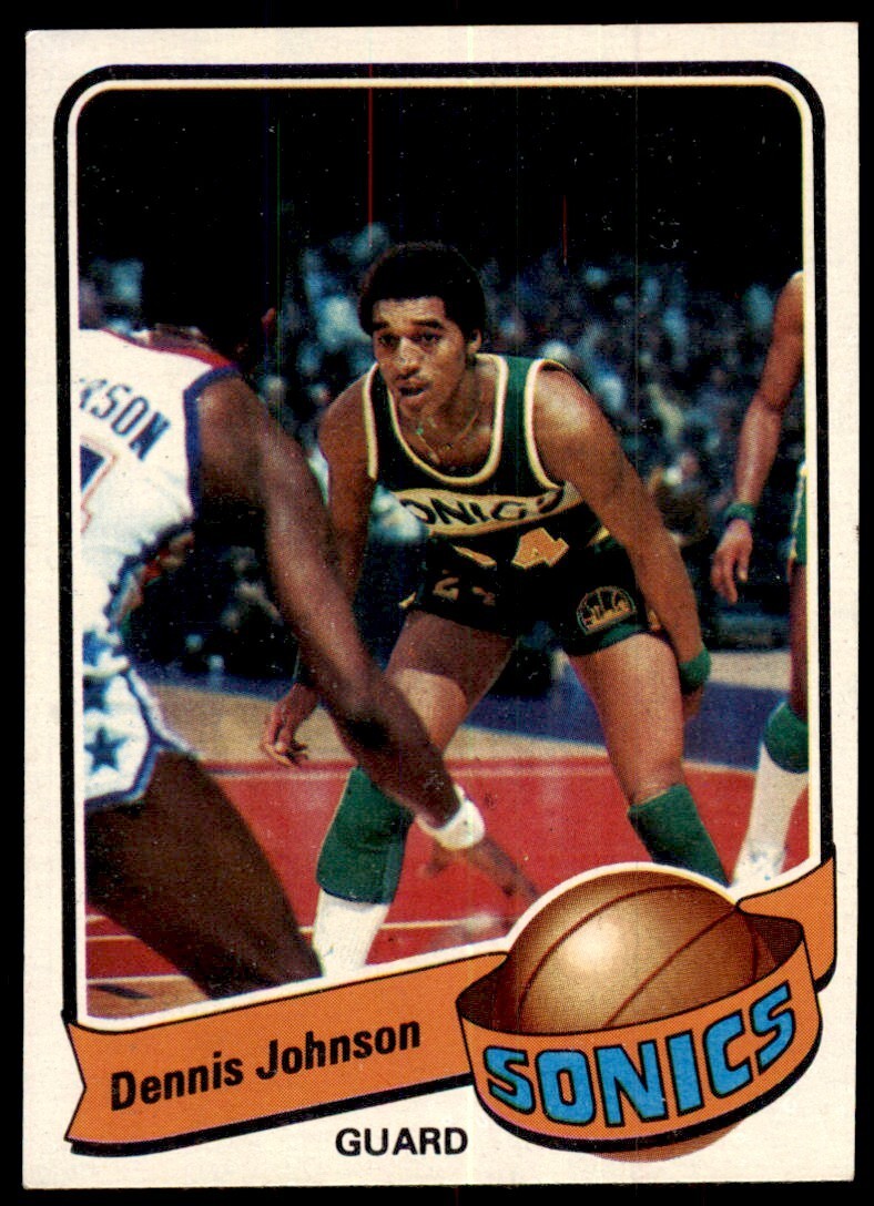 1979-80 Topps Basketball Card Dennis Johnson F Seattle SuperSonics #6
