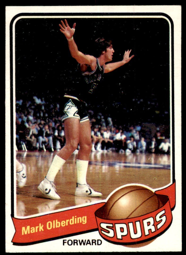 1979-80 Topps Basketball Card Mark Olberding A San Antonio Spurs #98