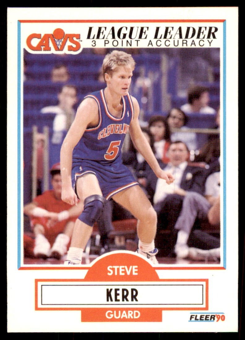 1990-91 Fleer Cards Steve Kerr Basketball Cards #34