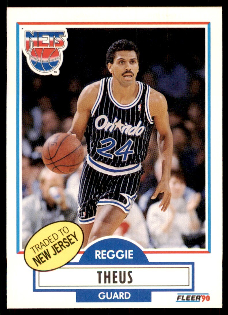 1990-91 Fleer Reggie Theus Basketball Cards. #136