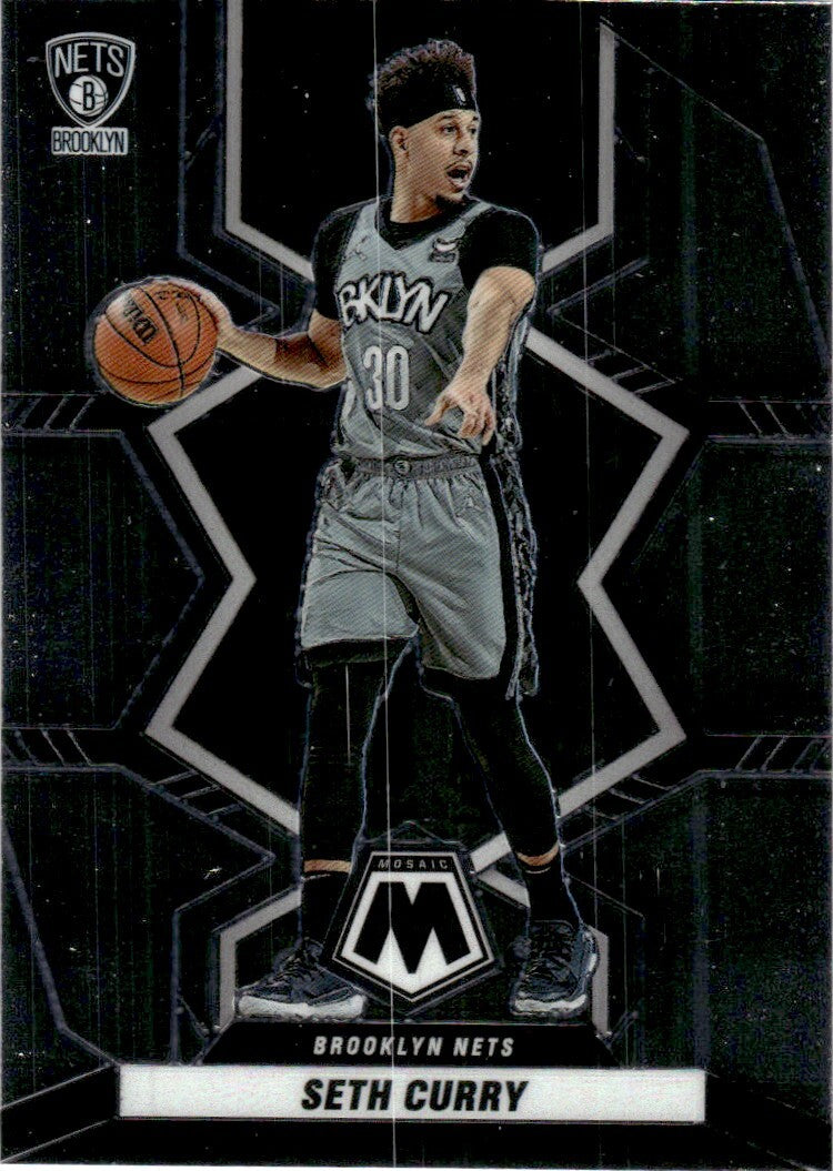 2021-22 Mosaic Basketball Card Seth Curry Brooklyn Nets #26