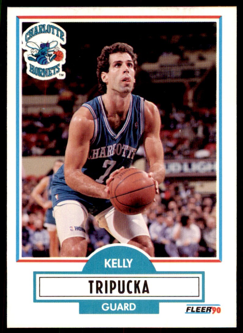 1990-91 Fleer Cards. Kelly Tripucka Basketball Cards. #21