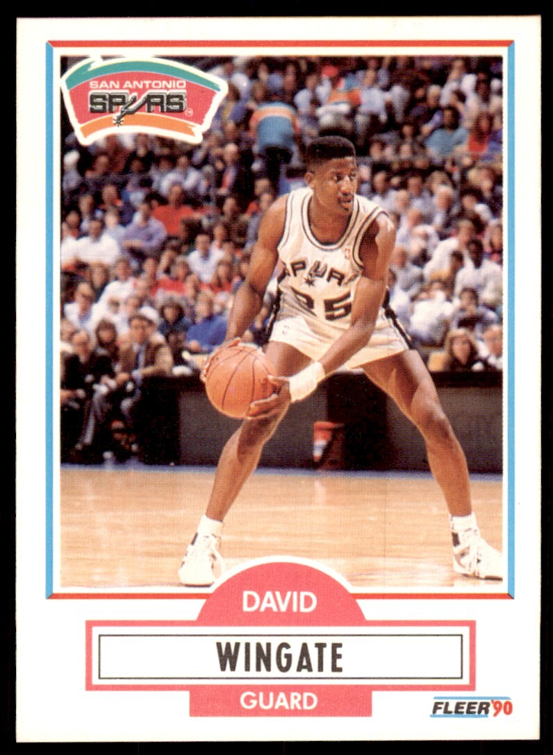 1990-91 Fleer Cards. David Wingate Basketball Cards. #174