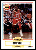 1990-91 Fleer Cards. Vernon Maxwell Basketball Cards. #72