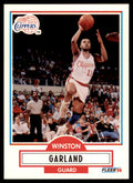 1990-91 Fleer Cards. Winston Garland Basketball Cards. #85