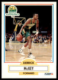1990-91 Fleer Cards. Derrick McKey Basketball Cards. #180