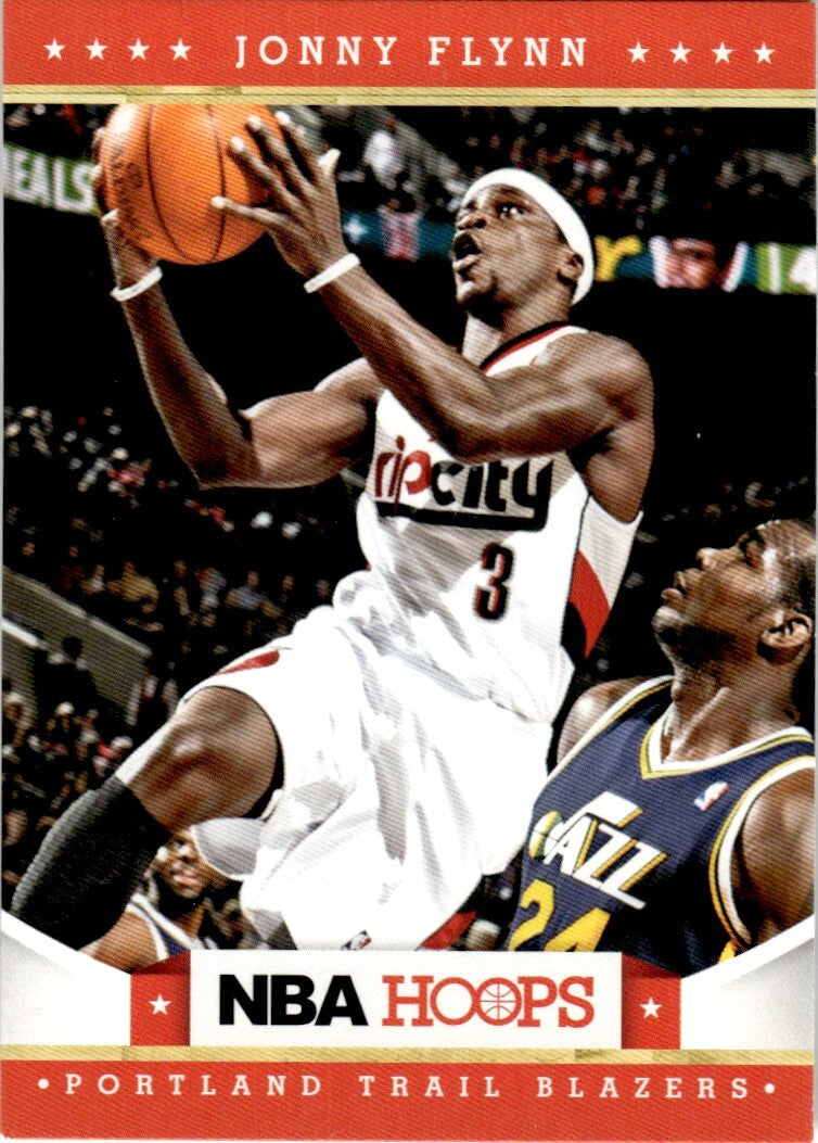 2012-13 Hoops Basketball Card Jonny Flynn Portland Trail Blazers #127