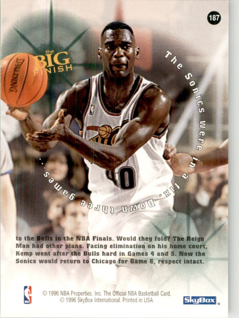 1996-97 NBA Hoops Shawn Kemp Basketball Cards #187