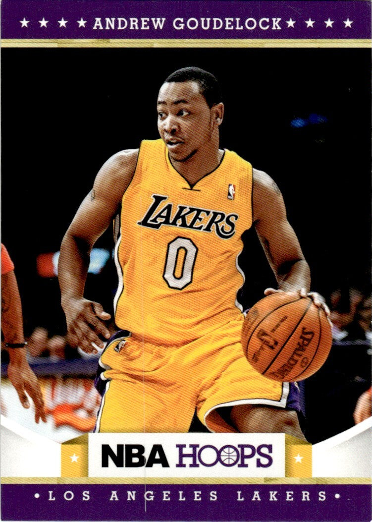 2012-13 Hoops Basketball Card Andrew Goudelock Rookie Los Angeles Lakers #258