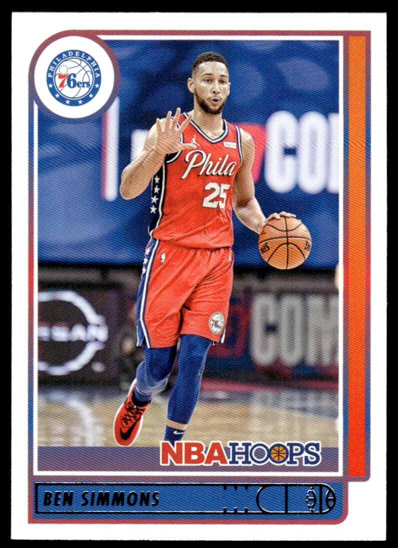 2021-22 Hoops Basketball Card Ben Simmons Philadelphia 76ers #17