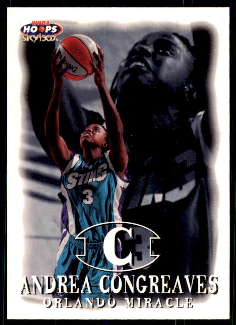 1999-00 Hoops WNBA Andrea Congreaves A Basketball Cards #46