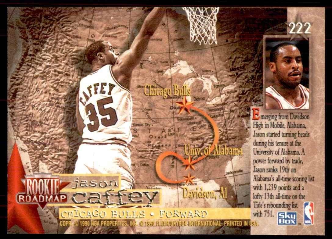 1996-97 SkyBox Jason Caffey Rookie Basketball Cards #222