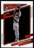 2021-22 Donruss Optic Basketball Card Damian Lillard Portland Trail Blazers #118