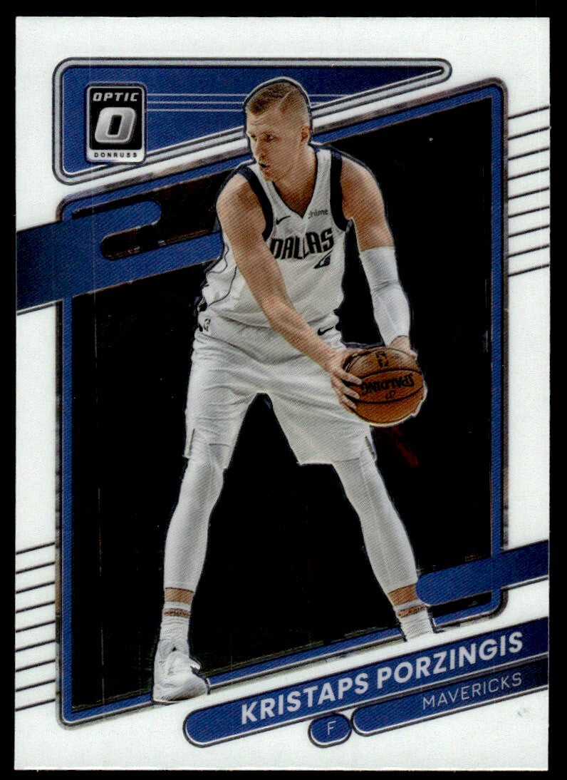 2021-22 Donruss Optic Basketball Card Kristaps Porzingis A Dallas Mavericks #18