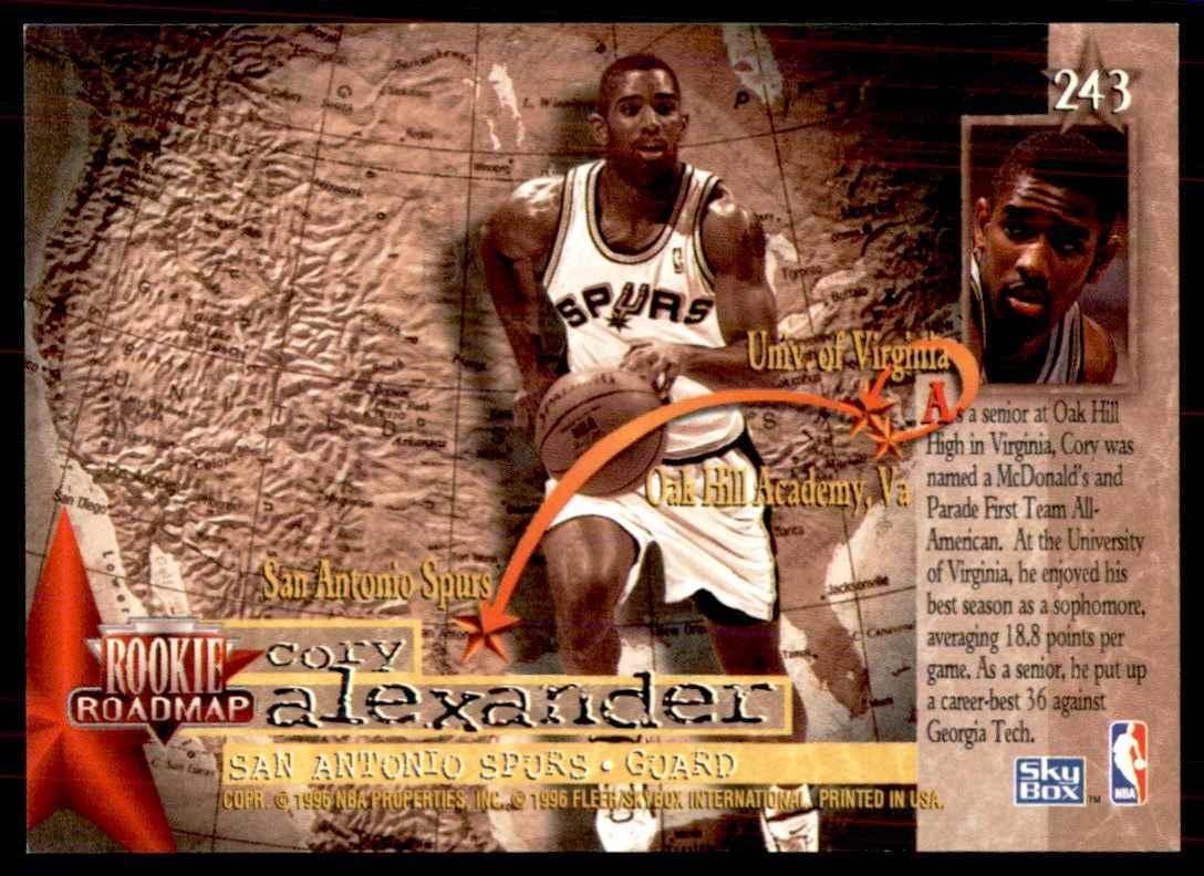 1996-97 SkyBox Cory Alexander Rookie Basketball Cards #243