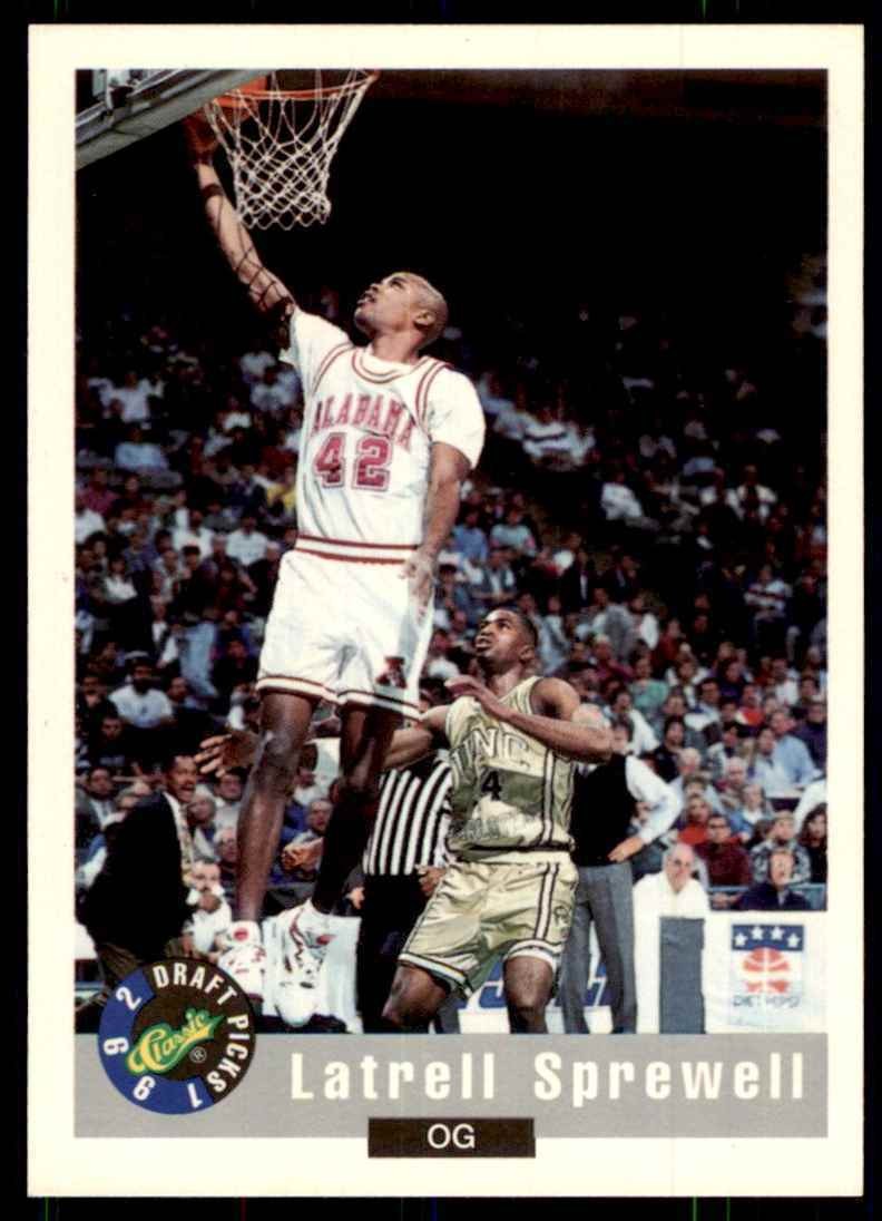 1992-93 Classic Draft Picks Latrell Sprewell A Basketball Cards #21