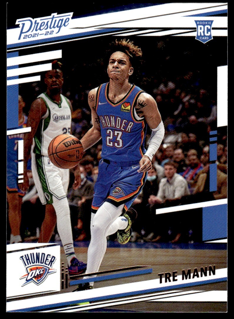 2021-22 Prestige Basketball Card Tre Mann Oklahoma City Thunder #53