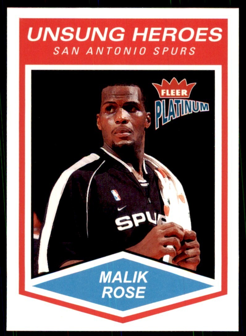 2003-04 Fleer Platinum Malik Rose Basketball Cards #166