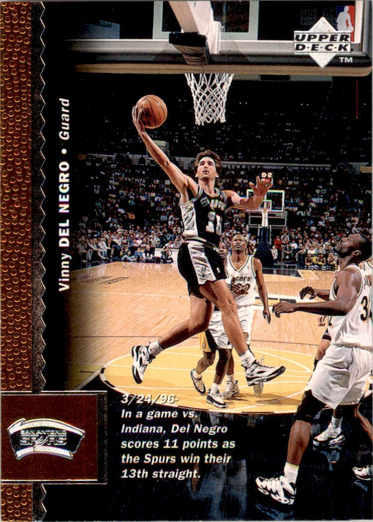 1996-97 Upper Deck Vinny Del Negro Basketball Cards #109