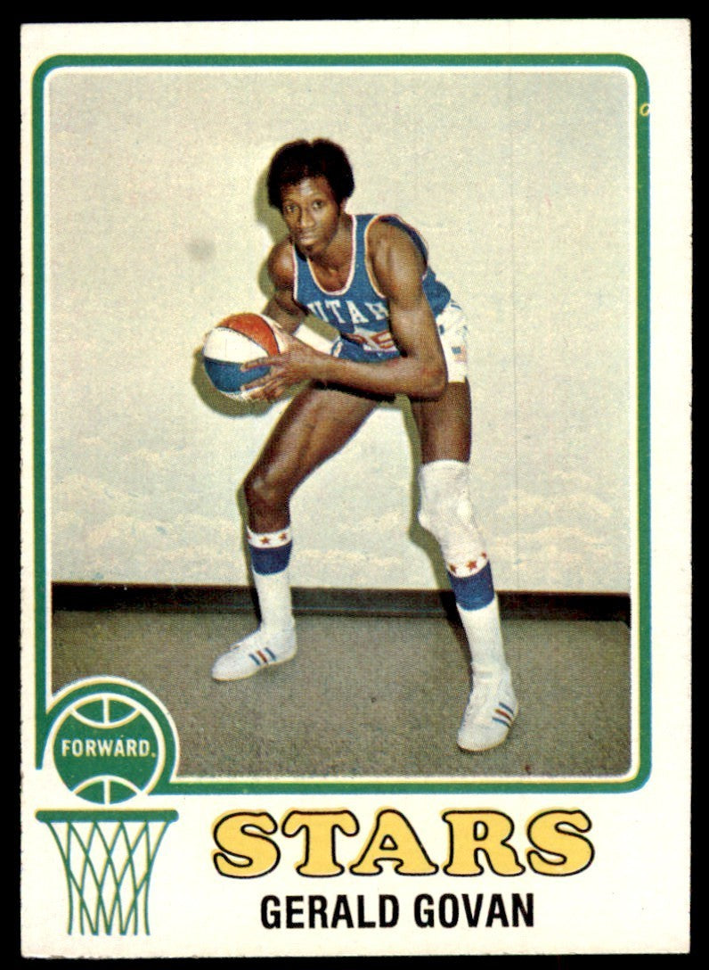 1973-74 Topps Basketball Card Gerald Govan A Utah Stars #233