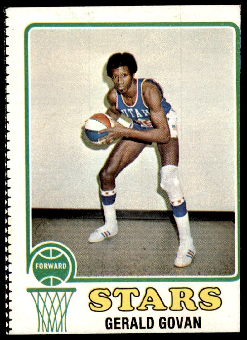 1973-74 Topps Baseball Card Gerald Govan E Utah Stars #233