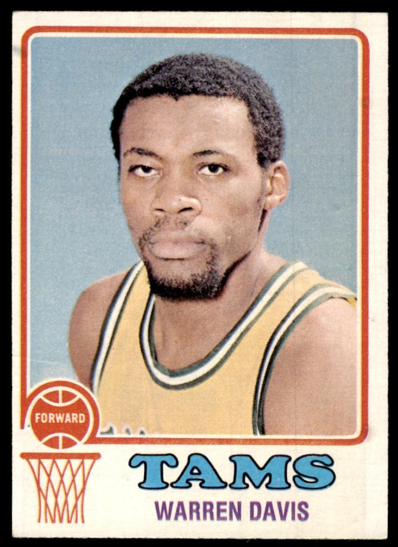1973-74 Topps Baseball Card Warren Davis A Memphis Tams #229