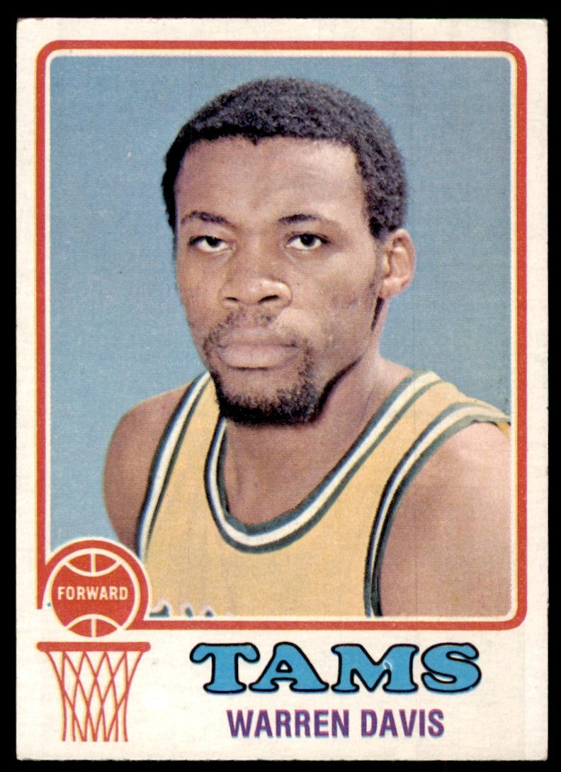 1973-74 Topps Baseball Card Warren Davis B Memphis Tams #229
