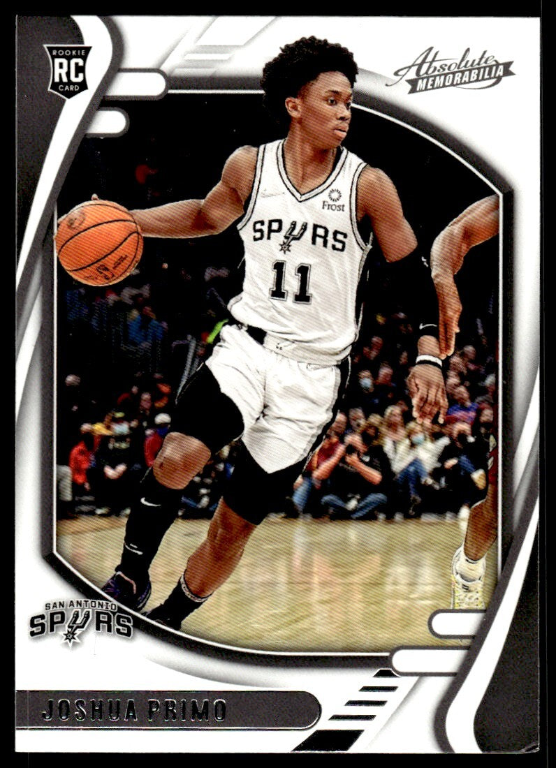 2021-22 Absolute Memorabilia Basketball Card Joshua Primo San Antonio Spurs #212