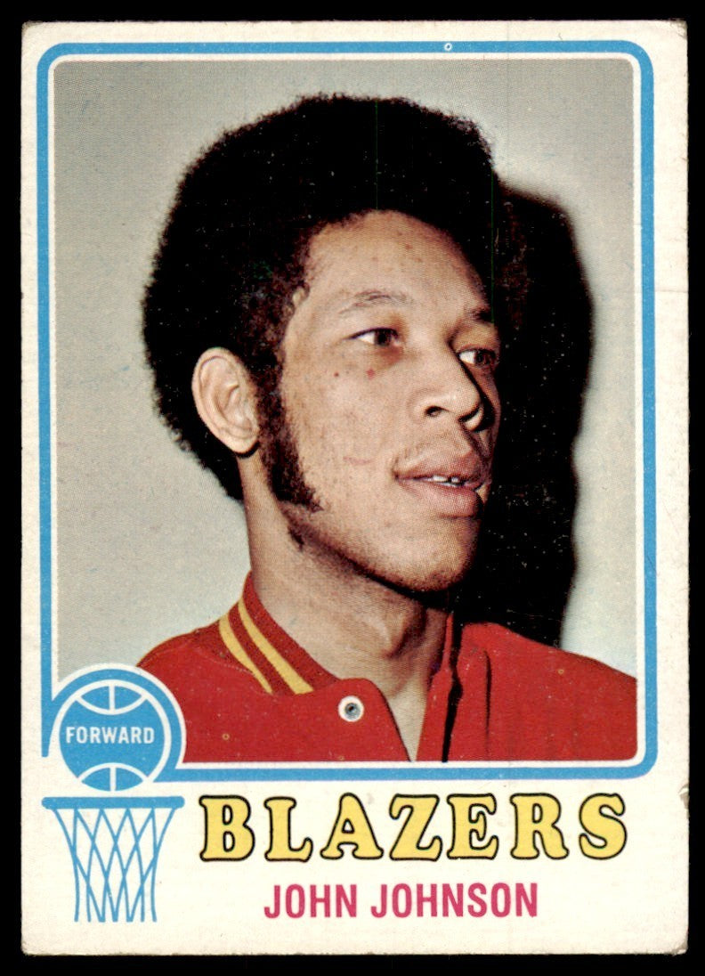 1973-74 Topps Baseball Card John Johnson A Portland Trail Blazers #47