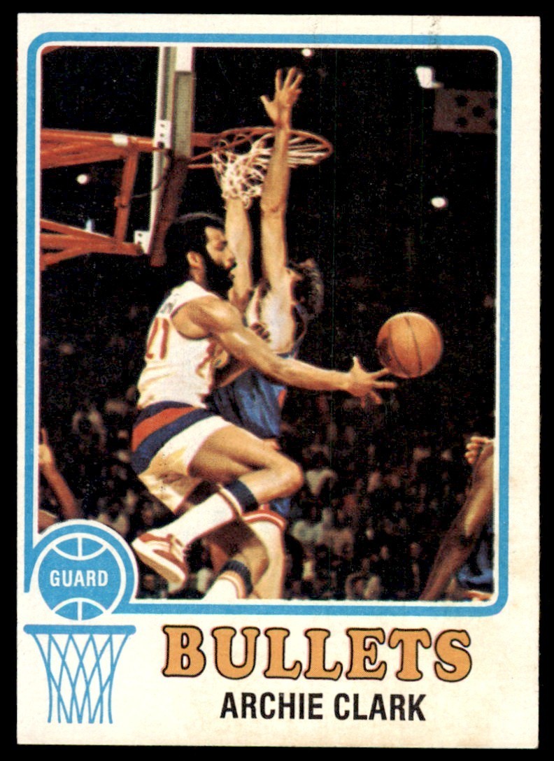 1973-74 Topps Baseball Card Archie Clark A Capital Bullets #15