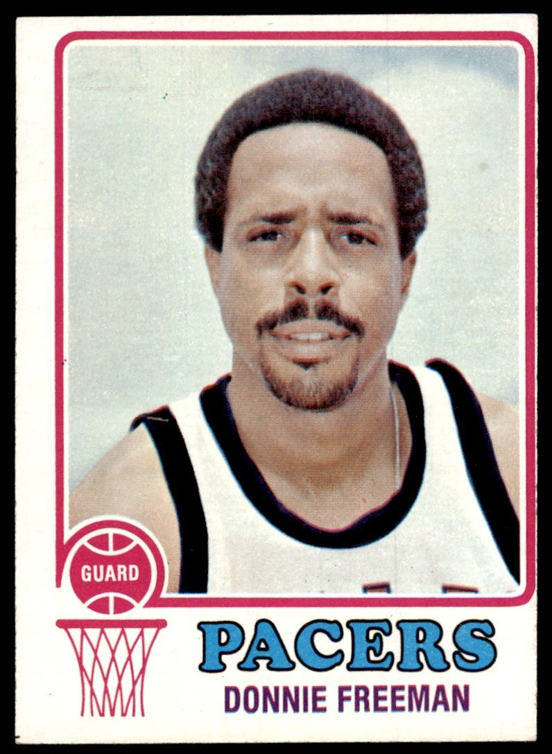 1973-74 Topps Baseball Card Donnie Freeman C Indiana Pacers #254