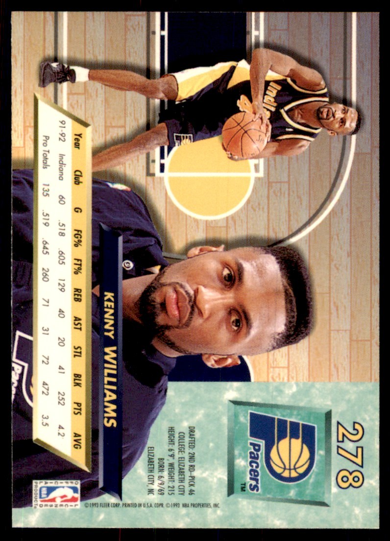 1992-93 Fleer Ultra Kenny Anderson Basketball Cards #278