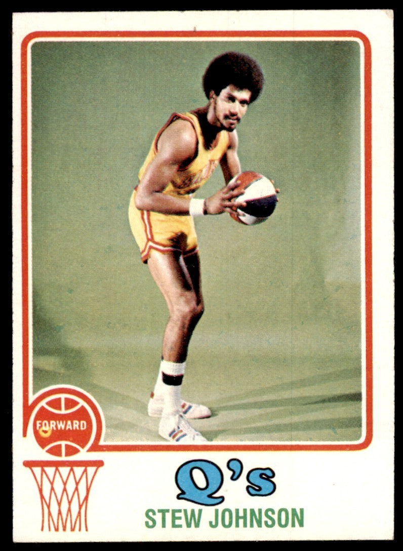 1973-74 Topps Basketball Card Stew Johnson D San Diego Conquistadors #213