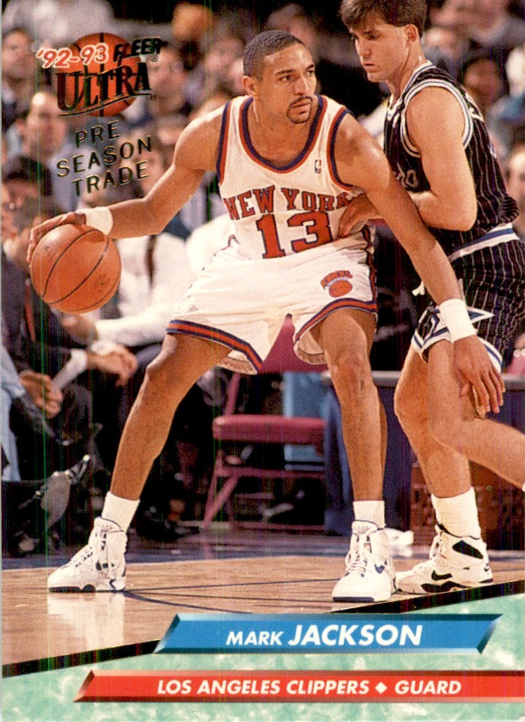 1992-93 Fleer Ultra Mark Jackson Basketball Cards #84