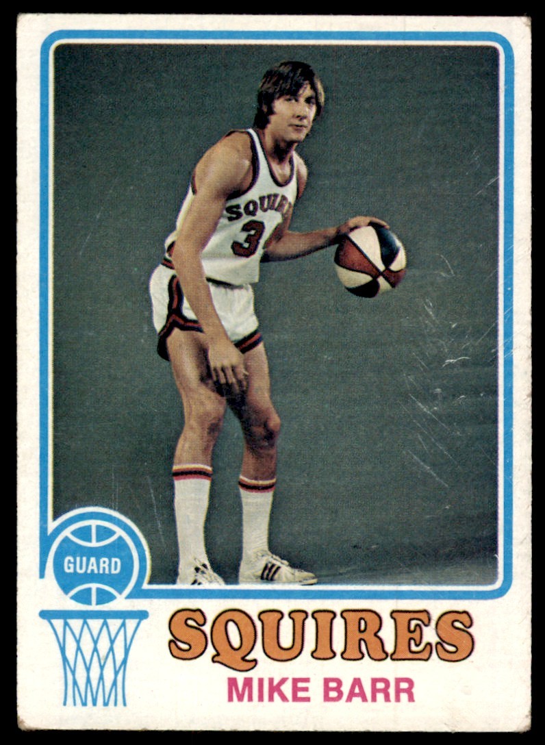 1973-74 Topps Basketball Card Mike Barr Virginia Squires #198